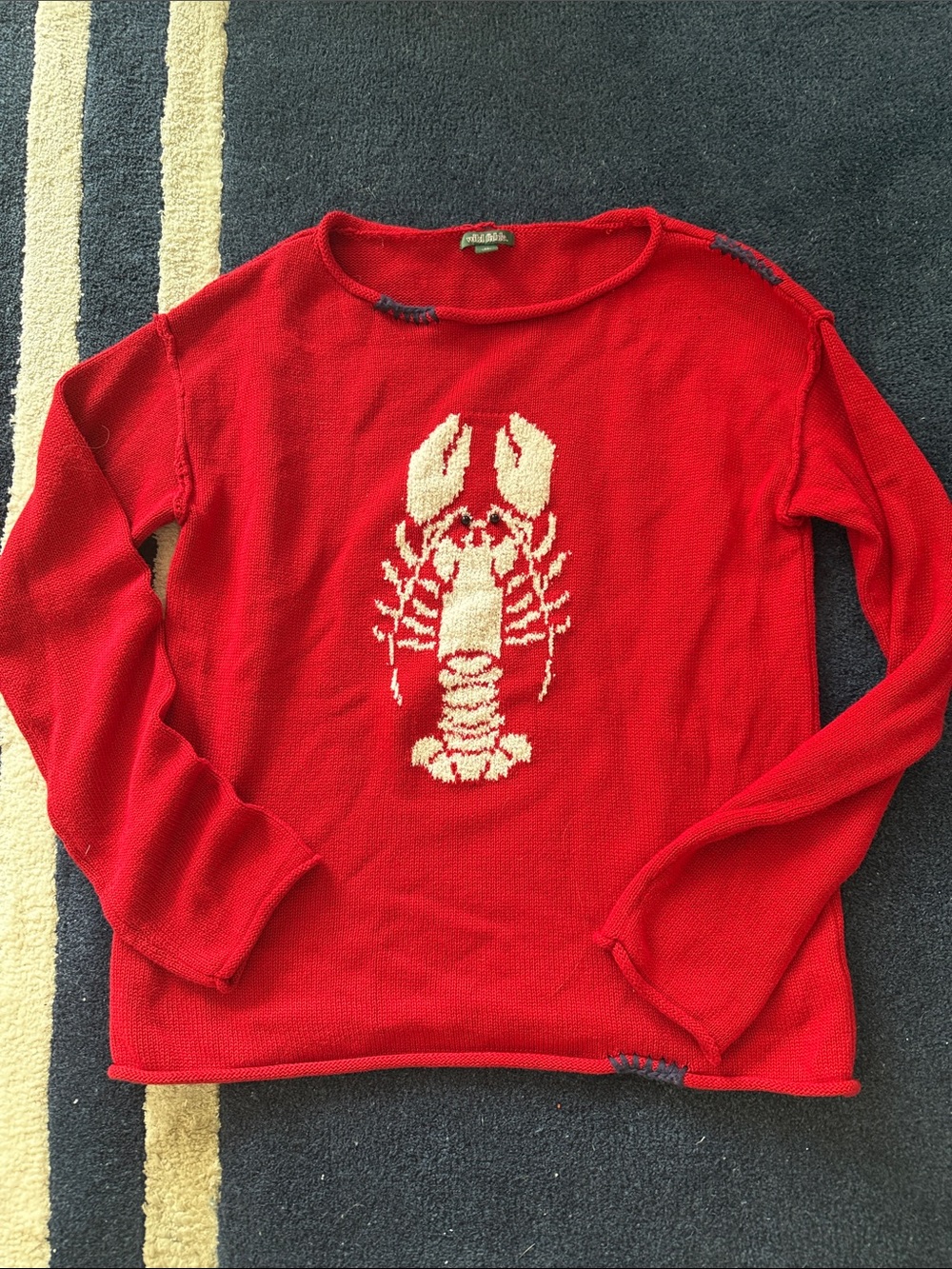 Wild Fable Red Lobster Graphic Roll-Neck Sweater